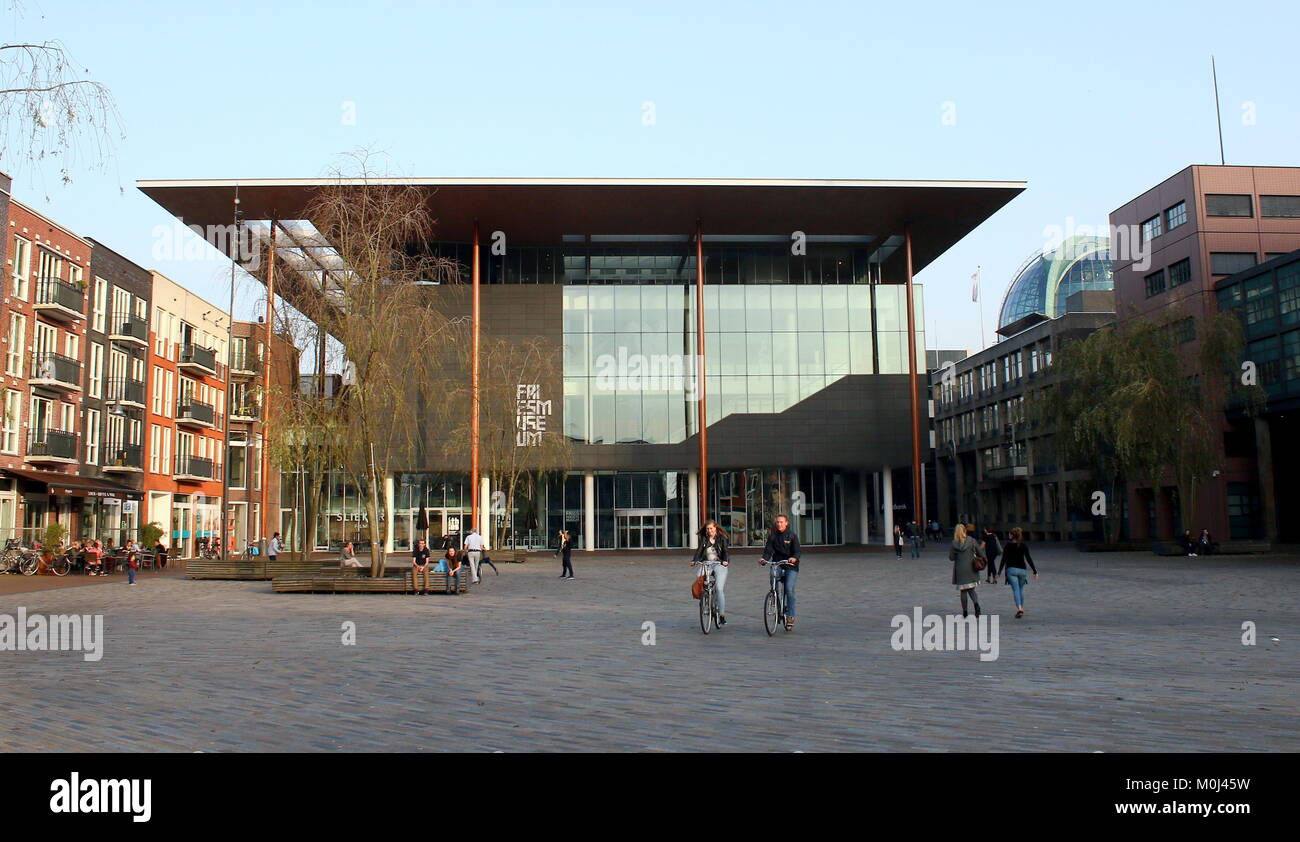 Musée frison, Zaailand square, Leeuwarden, Pays-Bas. Banque D'Images
