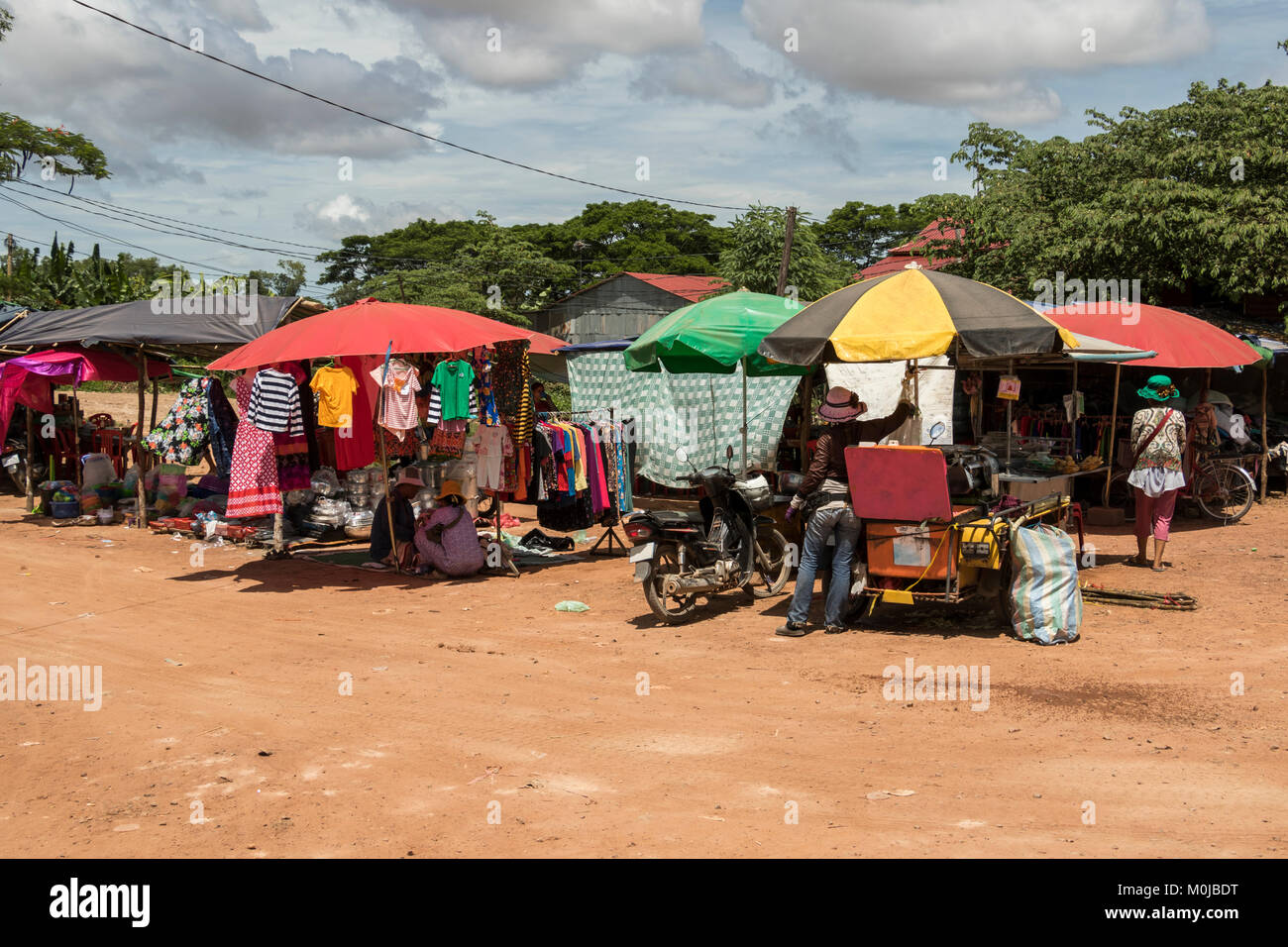 Street Market, Siem Reap, Cambodge Banque D'Images