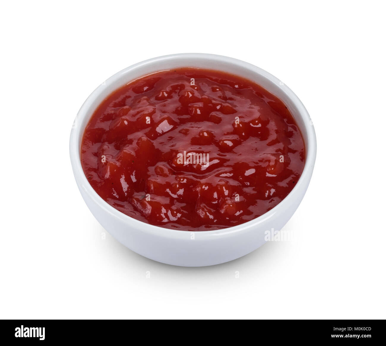 Le ketchup isolé sur fond blanc Banque D'Images