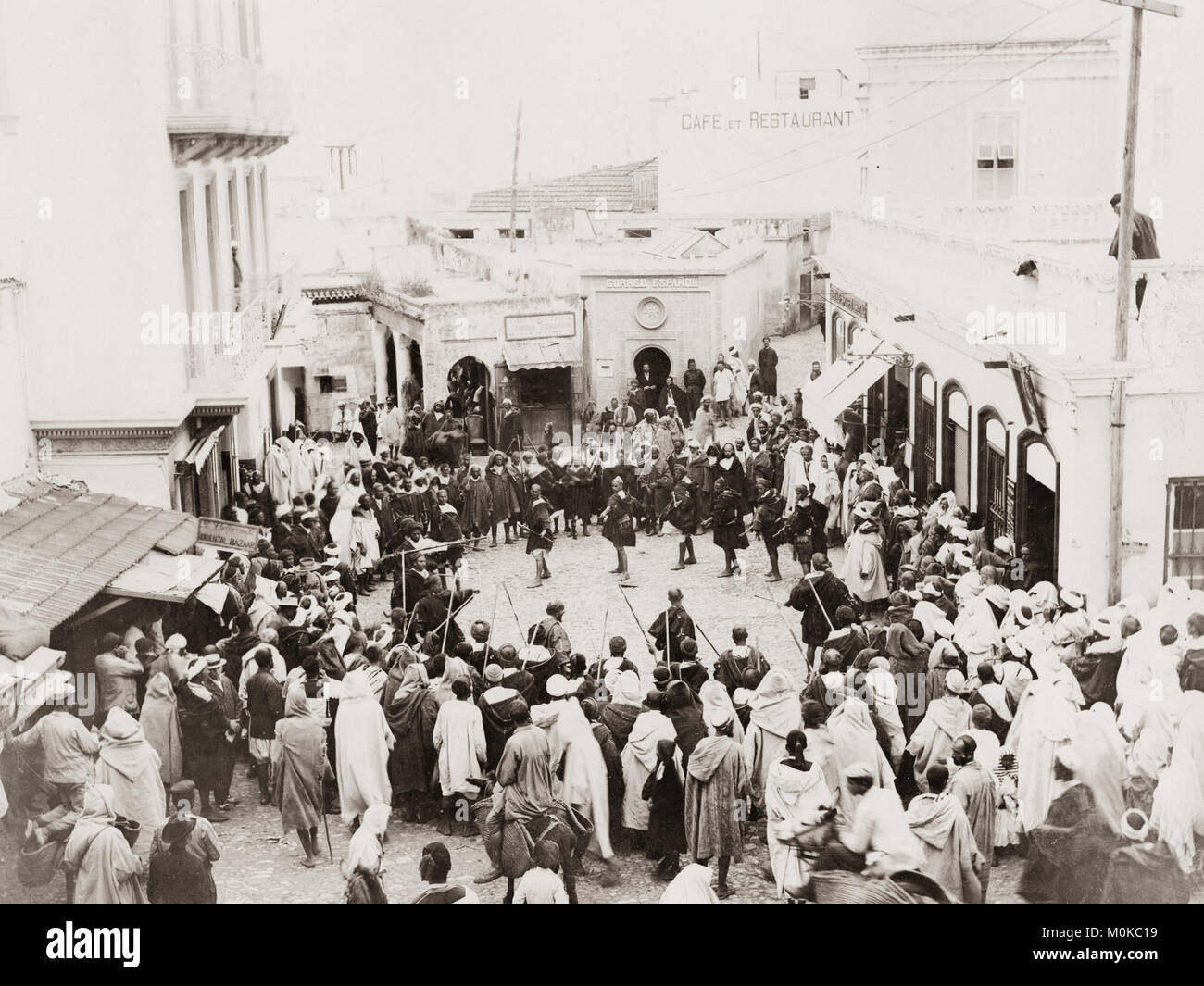 Soko Chico marché, Tanger, Maroc, c.1900 Banque D'Images