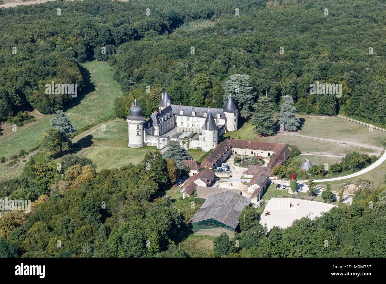 France,Loir et Cher,Monthou sur Cher,Gue Pean Château (vue aérienne