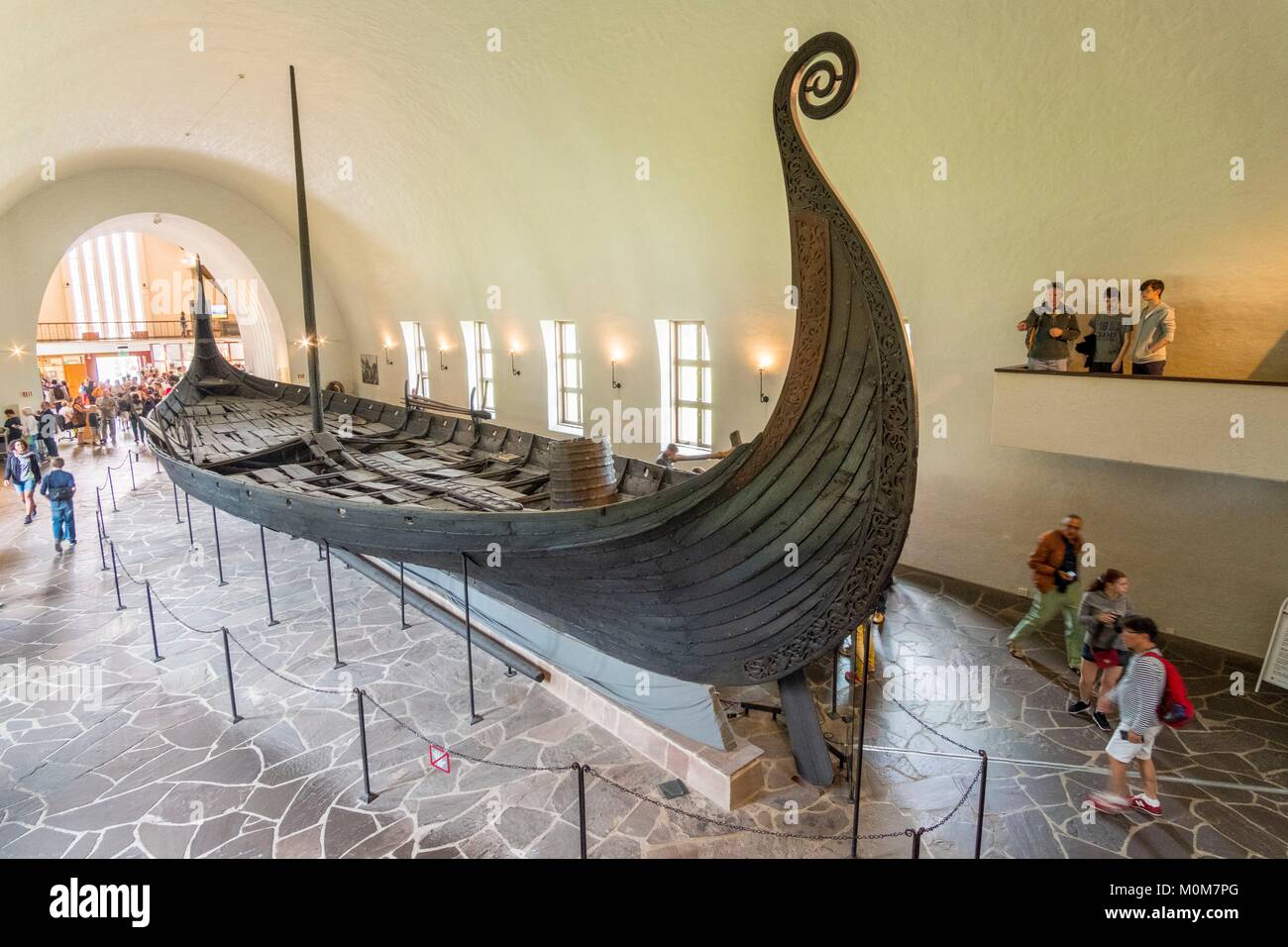La Norvège, Oslo,bigdoy,le Musée du Bateau Viking (Vikingskipshuset),le bateau funéraire Oseberg Banque D'Images