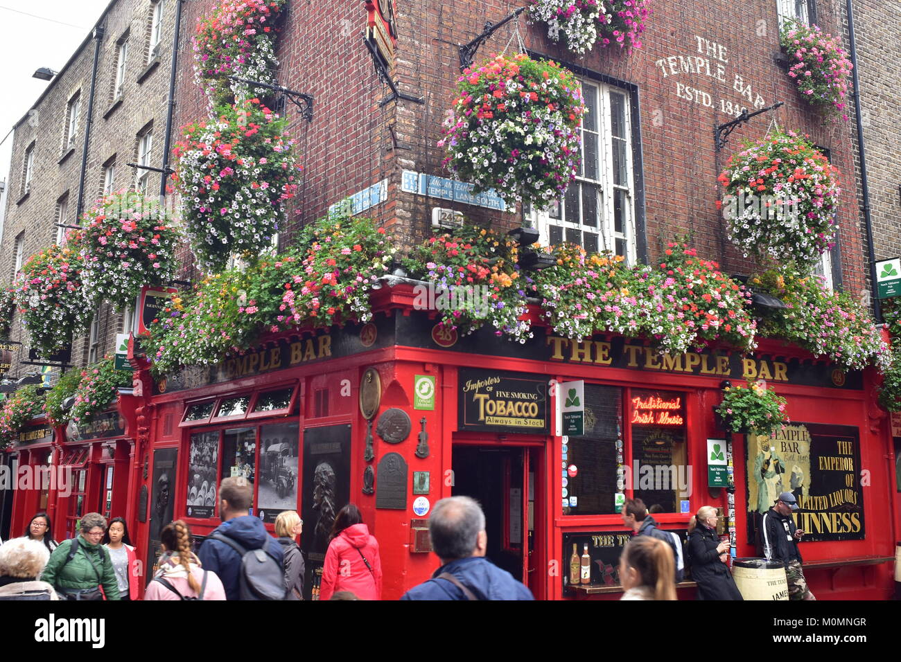 Le whiskey irlandais traditionnels et Craft Beer House Le Temple Bar dans le centre de Dublin en Irlande. Banque D'Images