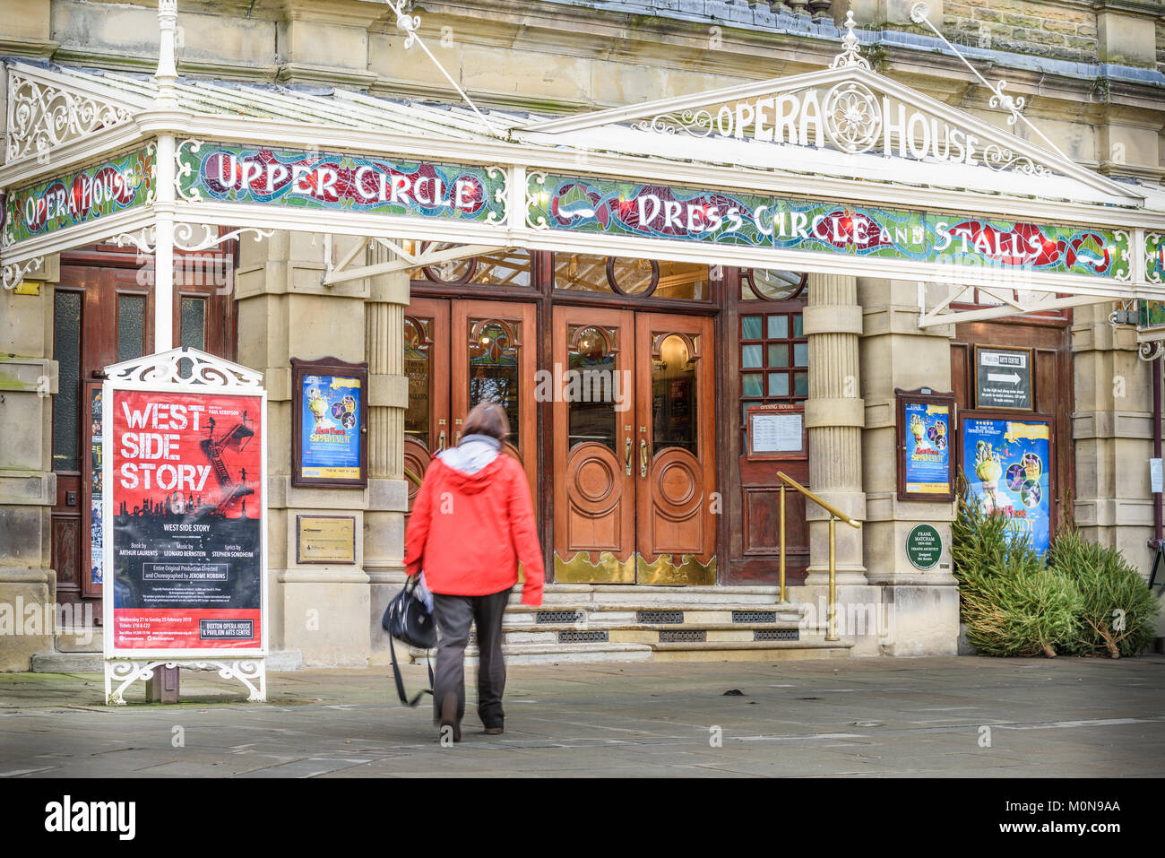 L'opéra à la ville thermale de Buxton (la plus haute ville du marché en Angleterre, à 1 000 pieds) dans le Peak District de Derbyshire. Banque D'Images