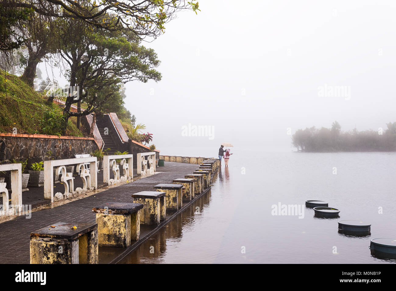 Lac de Grand Bassin à l'île Maurice,Mystic et atmosphère spirituelle. Banque D'Images