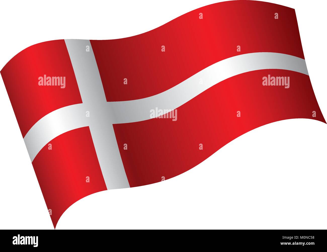 Danmark drapeau, vector illustration Illustration de Vecteur
