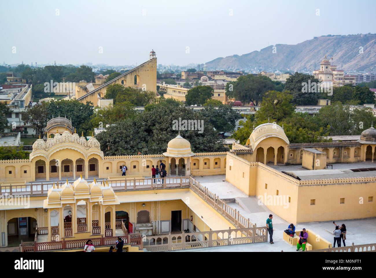 Jaipur, Rajasthan, Inde, 25th de janvier 2017: Une vue aérienne de la ville de Jaipur vue de Jantar mantar Banque D'Images