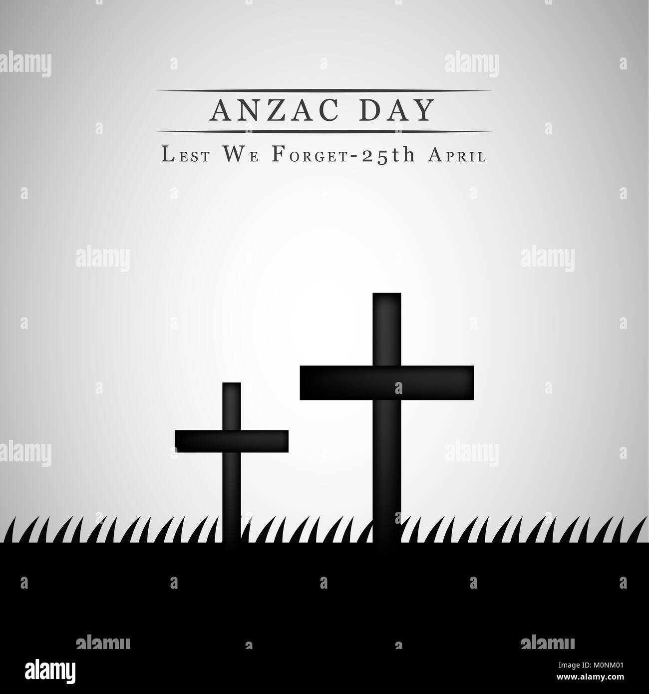 Illustration de l'arrière-plan du jour d'Anzac. Anzac Day est une journée nationale de commémoration en Australie et en Nouvelle-Zélande Banque D'Images