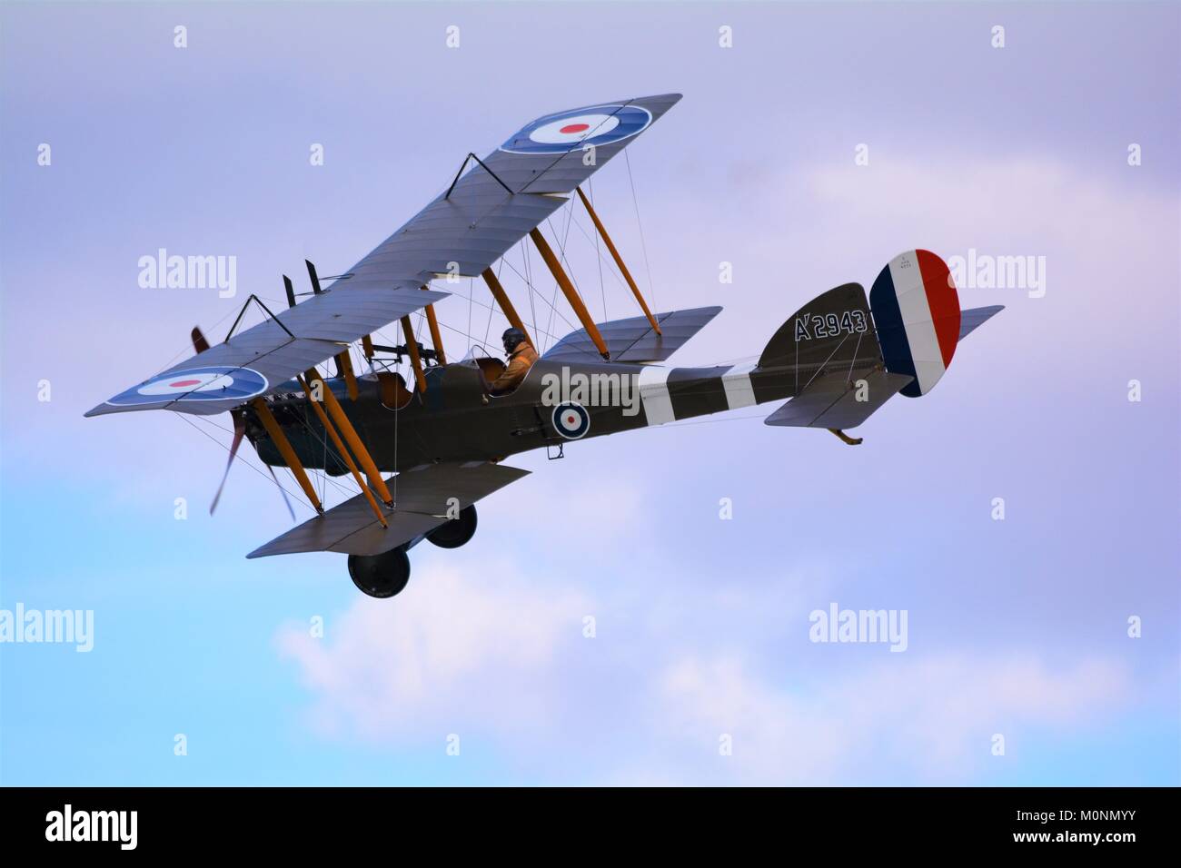 Royal Aircraft Company ÊTRE 2 UN2943 world war 1 vol biplan à shuttleworth Uk 2017 Banque D'Images