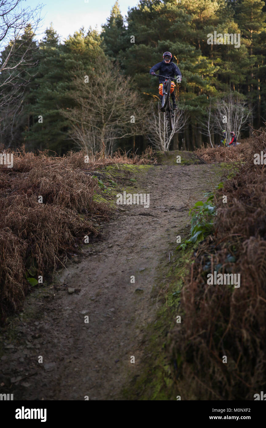 Vtt à Pontypridd, Pays de Galles Banque D'Images