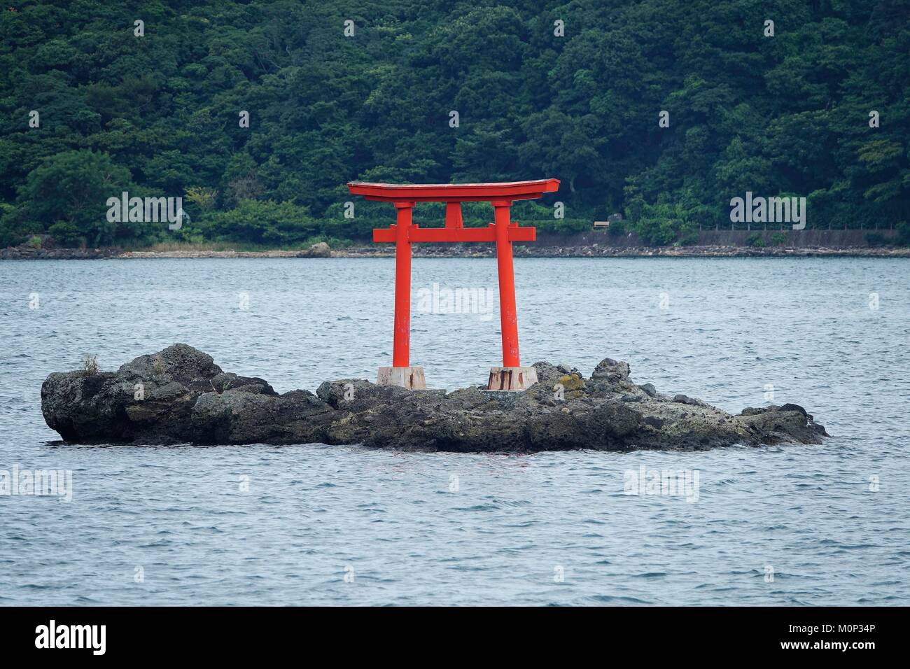 Péninsule d'Izu,Japon,Shimoda, du port,tori Banque D'Images