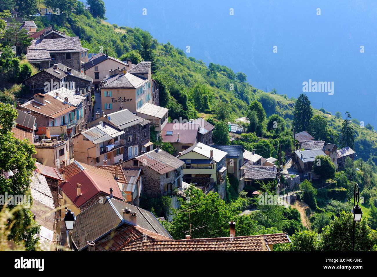 France,Alpes Maritimes,La vallée de la Tinee,Roure Banque D'Images
