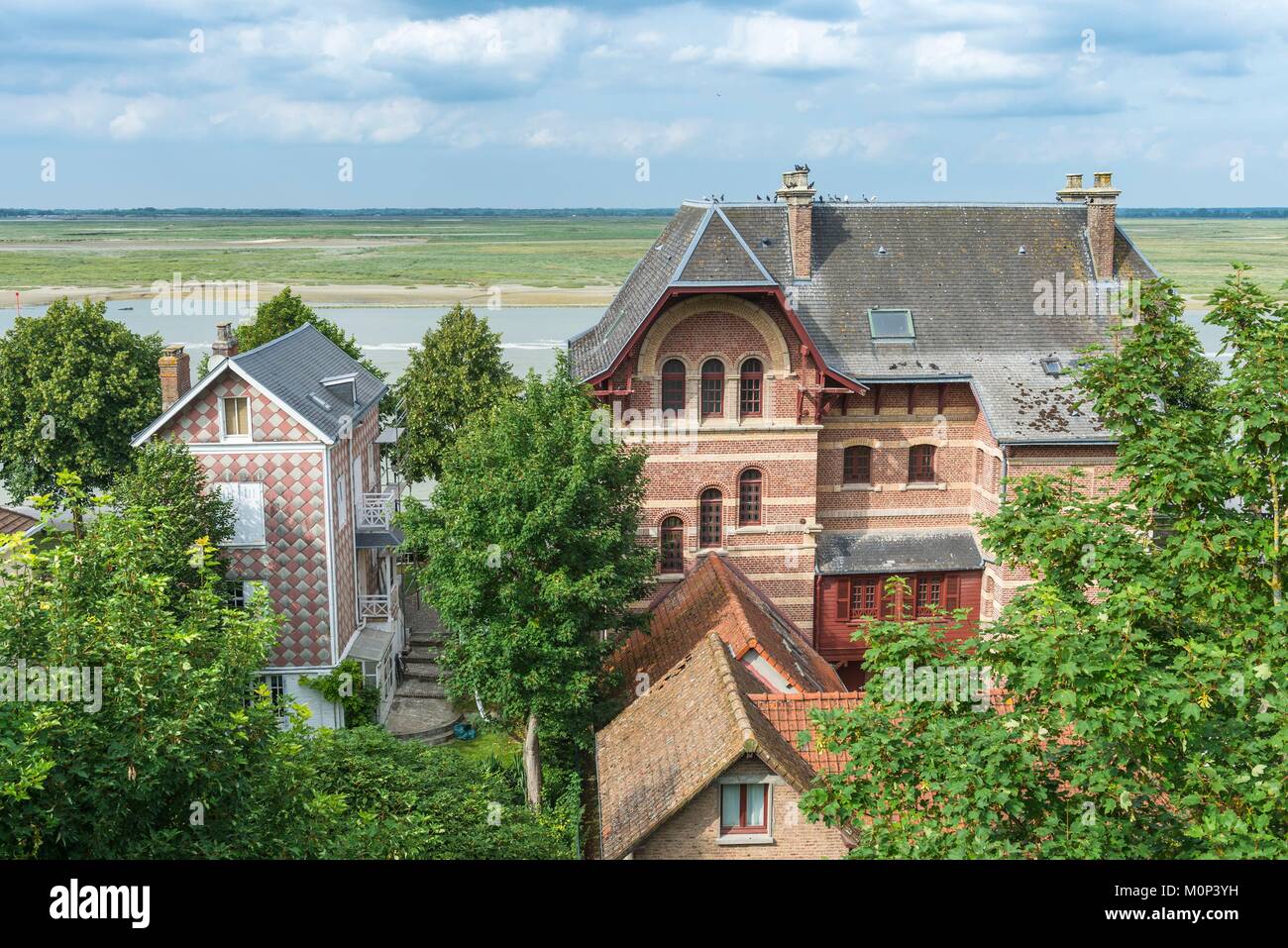 France,Somme,Baie de Somme,la ville médiévale de SaintValerysurSomme