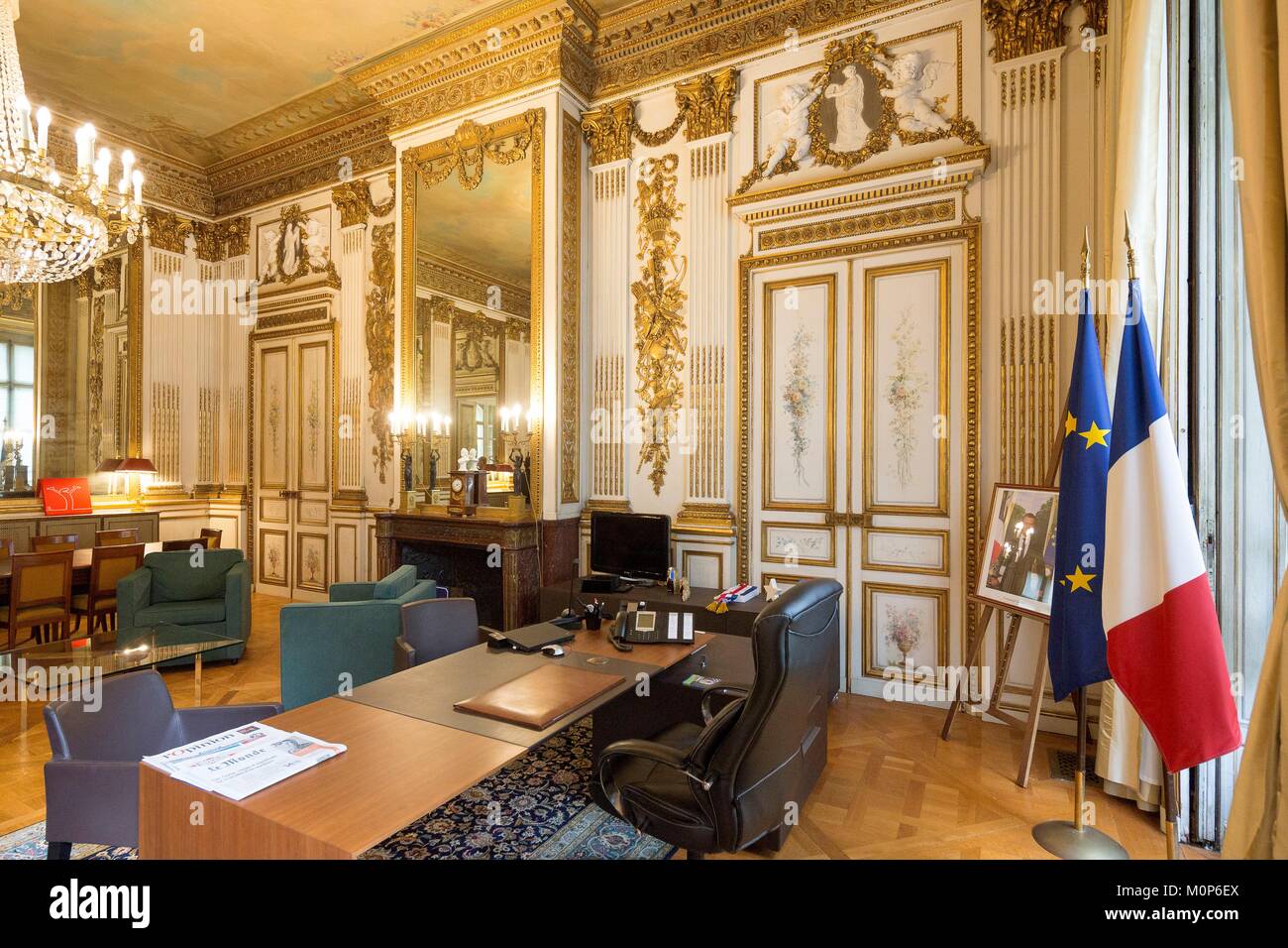 France,Paris,Journées du Patrimoine 2017, l'Hôtel de Clermont,secrétaire d'État aux Relations avec le Parlement Banque D'Images