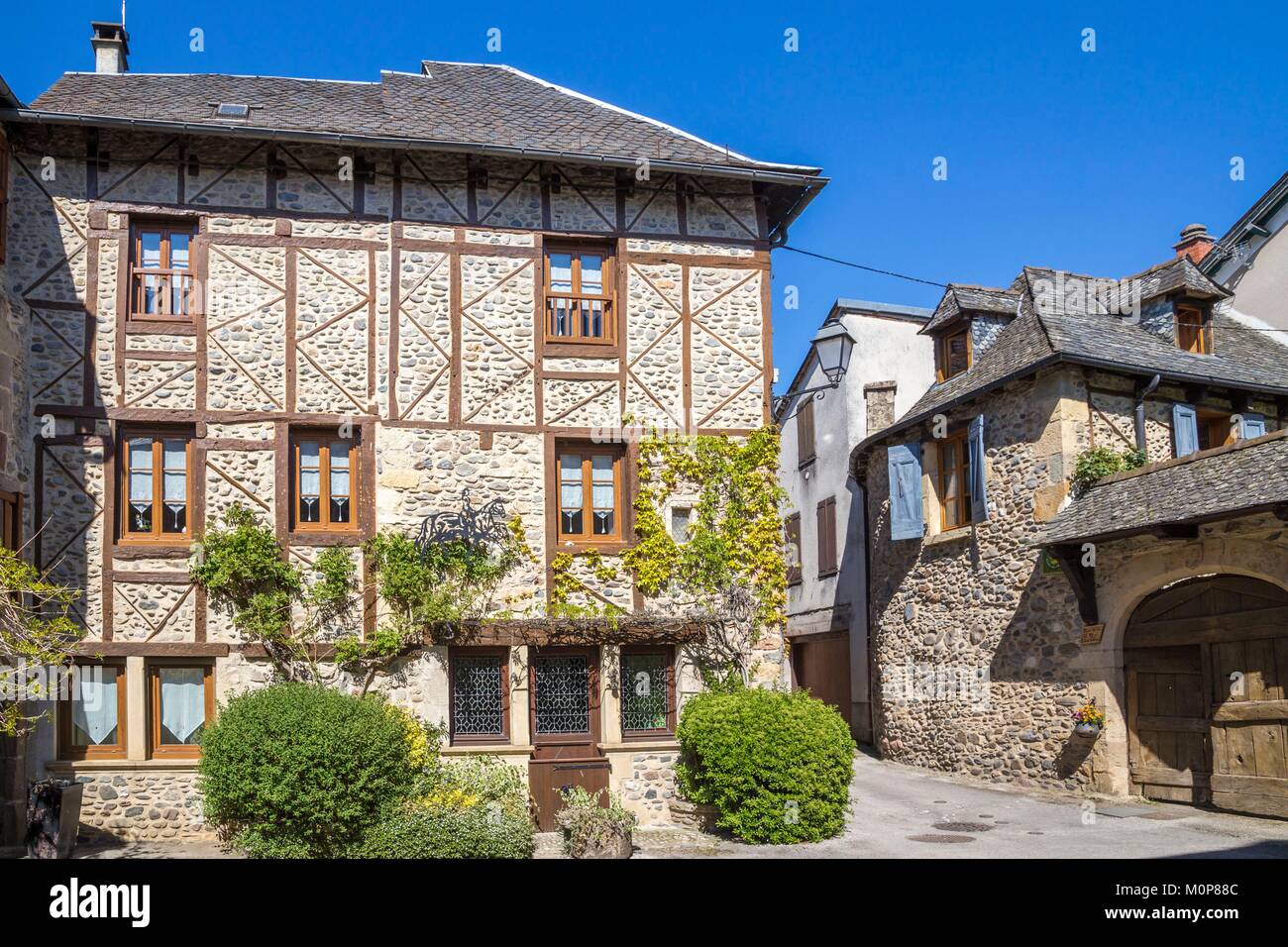 France,Aveyron,Sainte Eulalie d'Olt,les plus beaux villages de France