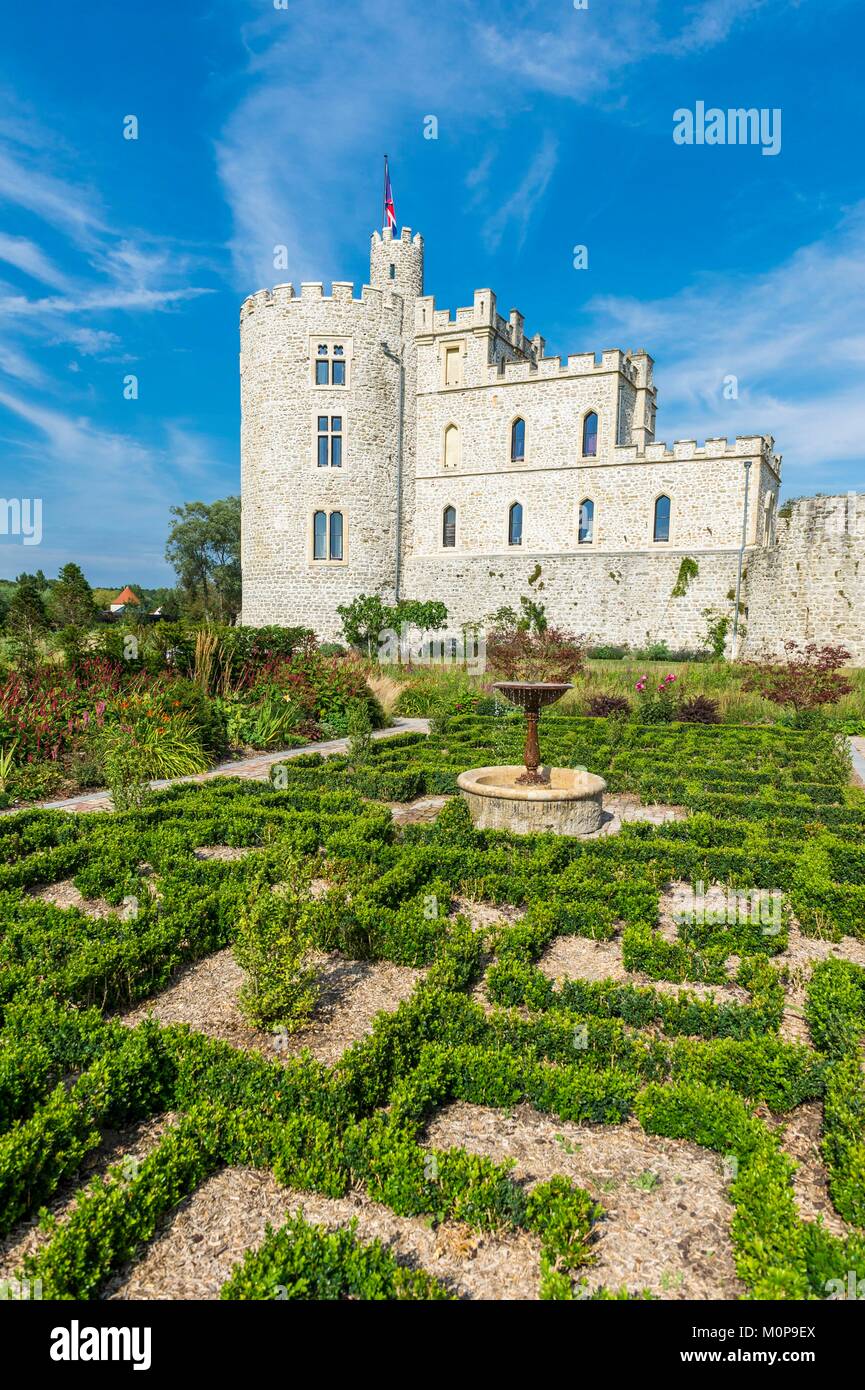 France, Pas-de-Calais, Calais, Hardelot castle, château du 13ème siècle réaménagé en un hôtel particulier dans le 19e siècle Banque D'Images