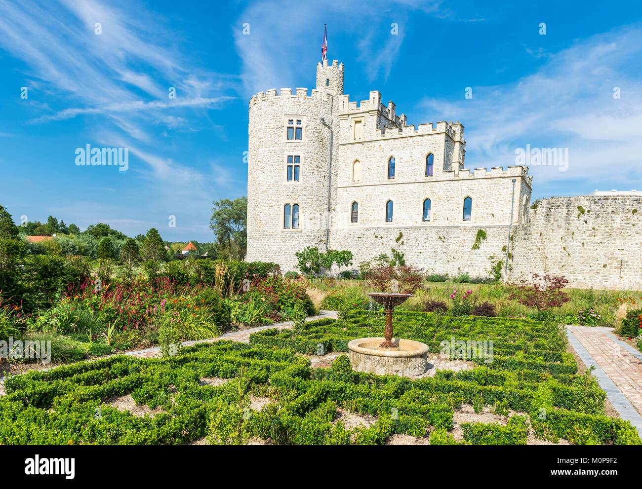 France, Pas-de-Calais, Calais, Hardelot castle, château du 13ème siècle réaménagé en un hôtel particulier dans le 19e siècle Banque D'Images