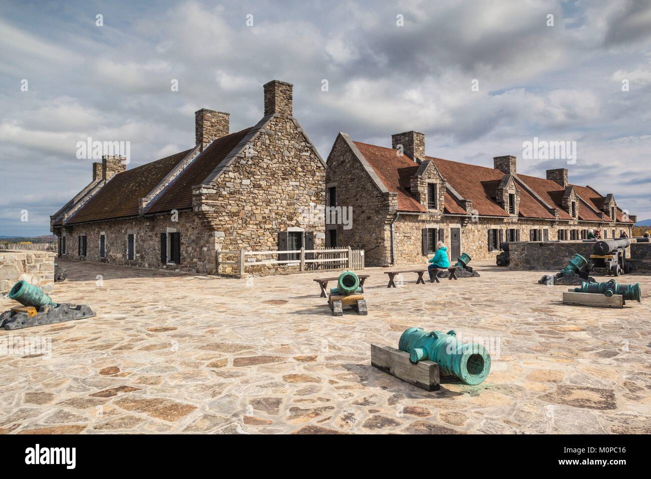 United States,New York,montagnes Adirondack,Ticonderoga, Fort Ticonderoga Banque D'Images