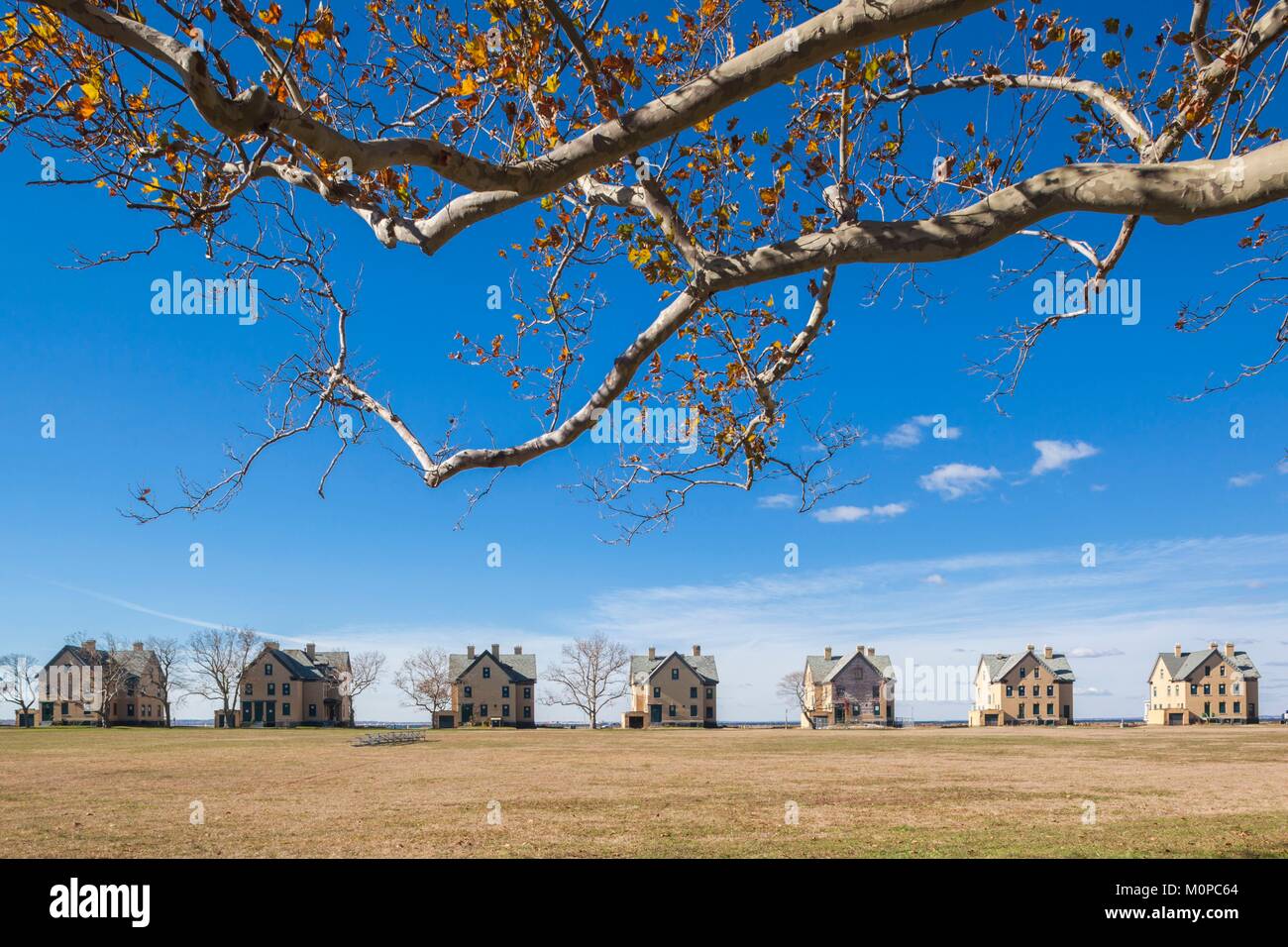 United States, New Jersey,Parc,Sandy Hook,Gateway National Recreation Area,caserne militaire,Fort Hancock Banque D'Images