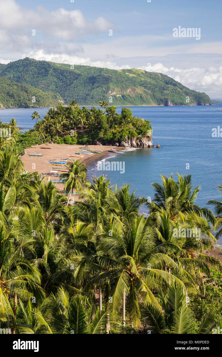 Luzon aux Philippines, la Province d'Albay, Matalibong,plage,Tiwi Banque D'Images