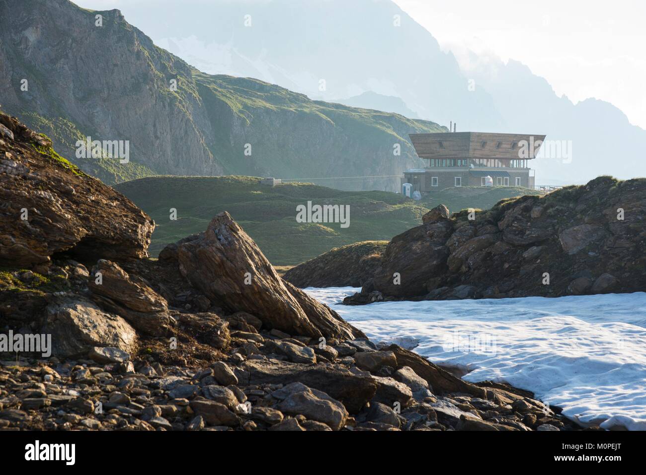 La Suisse,Tessin,val Bedretto,Corno Gries Hut du Club Alpin Suisse à plus de 2300 mètres Banque D'Images