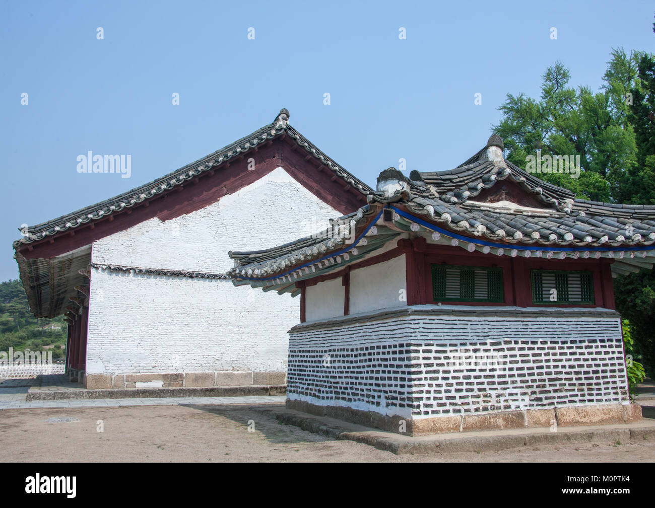 Le musée du Koryo anciennement songgyungwan académie confucéenne, Province du Hwanghae du Nord, Kaesong, Corée du Nord Banque D'Images