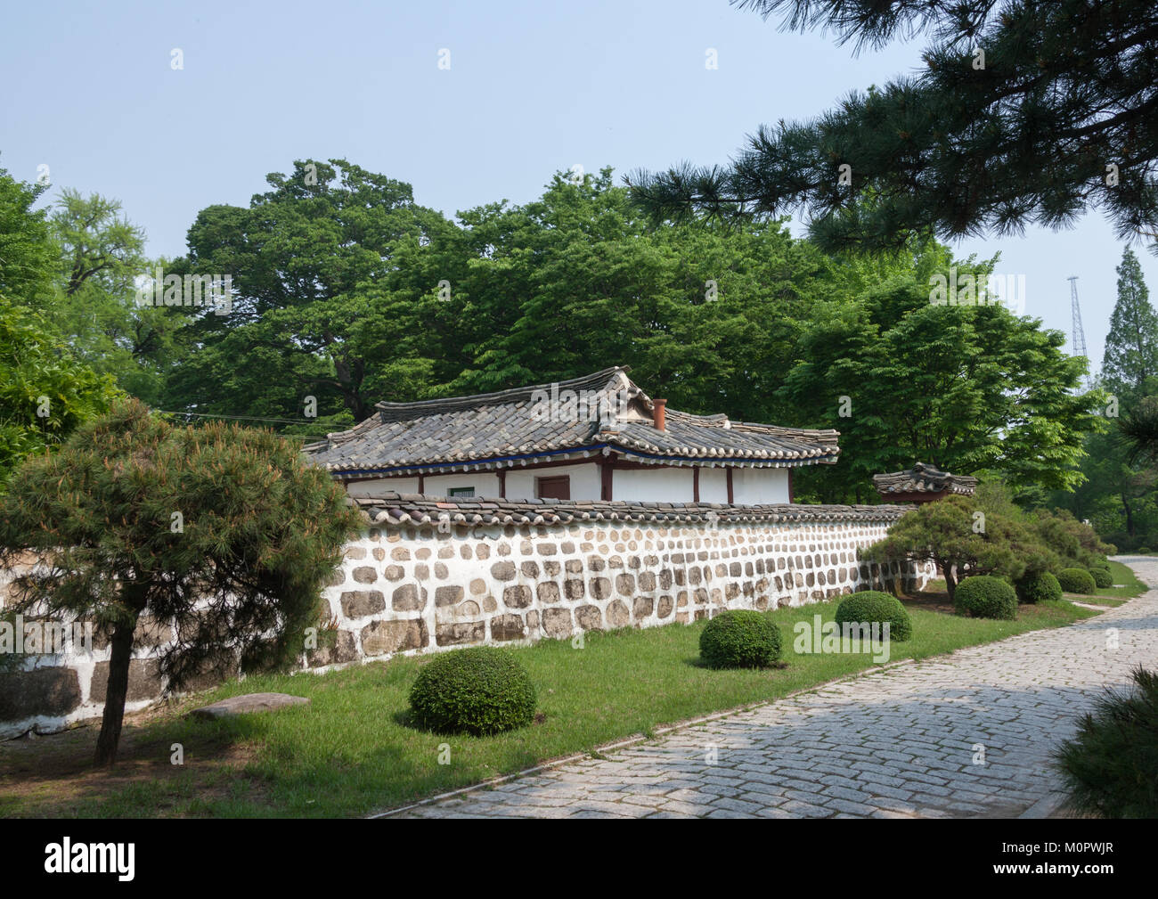 Le musée du Koryo anciennement songgyungwan académie confucéenne, Province du Hwanghae du Nord, Kaesong, Corée du Nord Banque D'Images