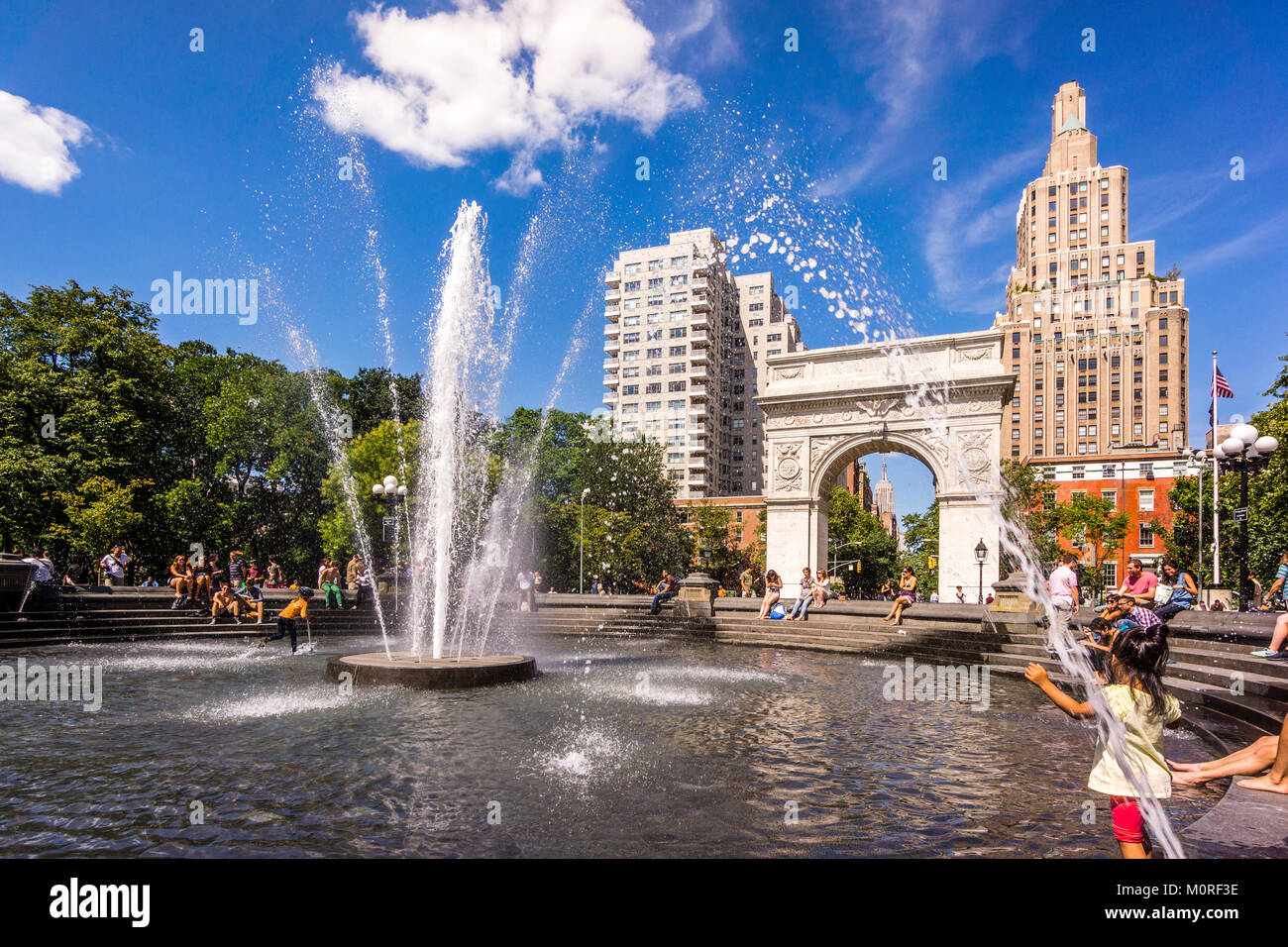 Washington Square Park Manhattan - New York, New York, USA Banque D'Images