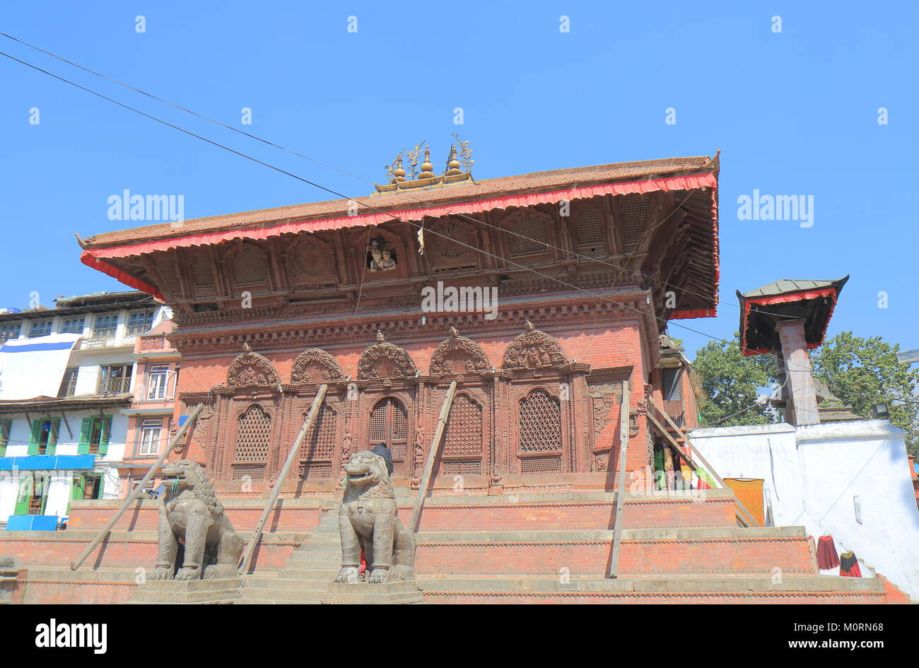 Durbar Square architecture historique Kathmandu Népal Banque D'Images
