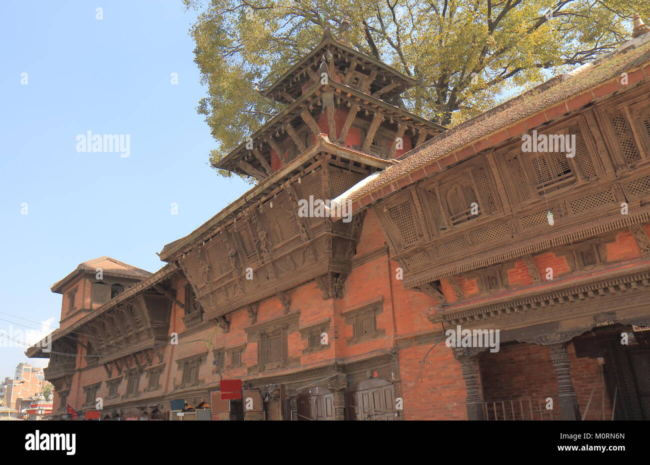Dans l'architecture historique Durbar Square Katmandou Népal Banque D'Images