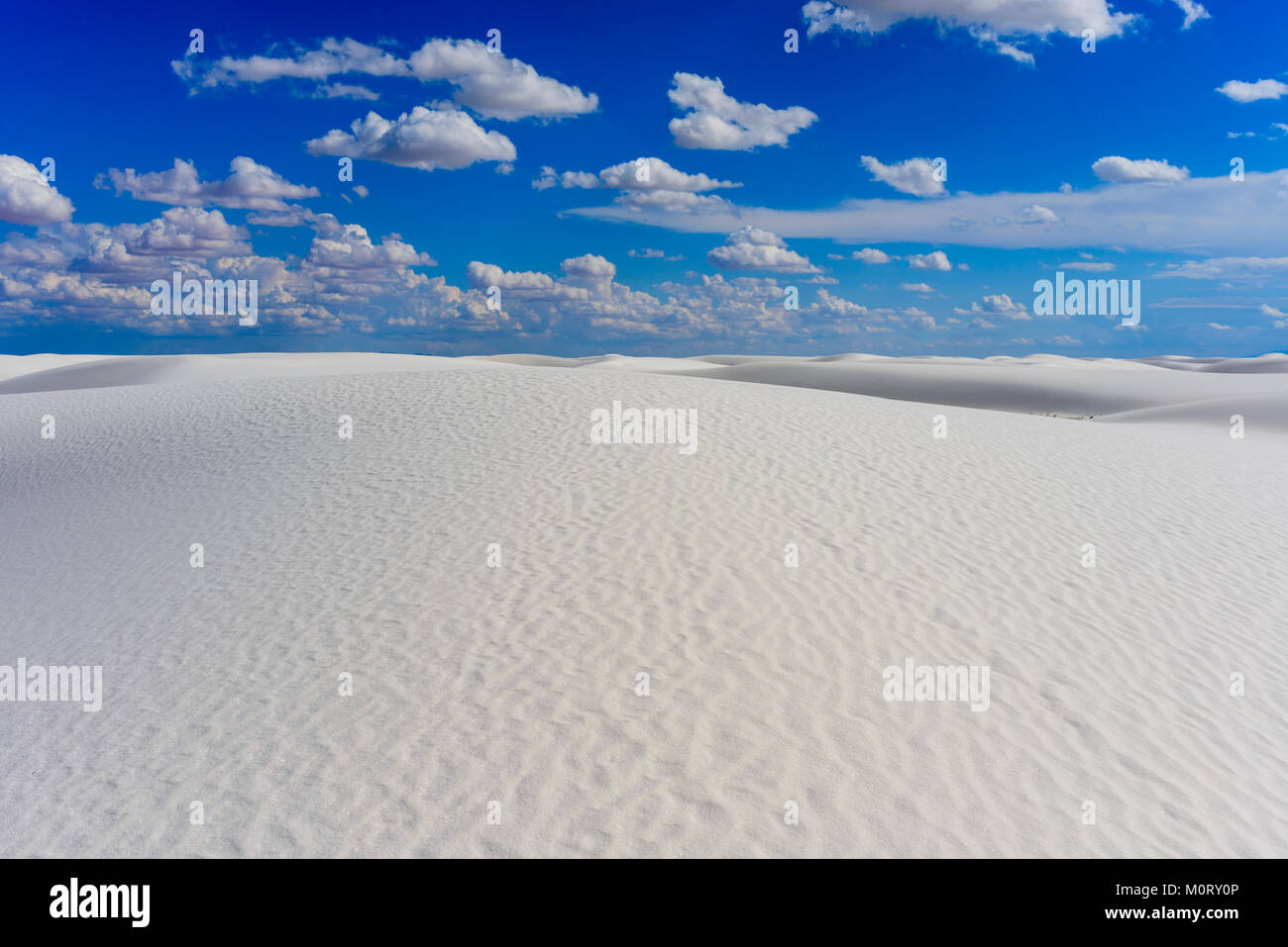 Dune de sable, dunes de sable blanc National Monument, Nouveau Mexique. Banque D'Images