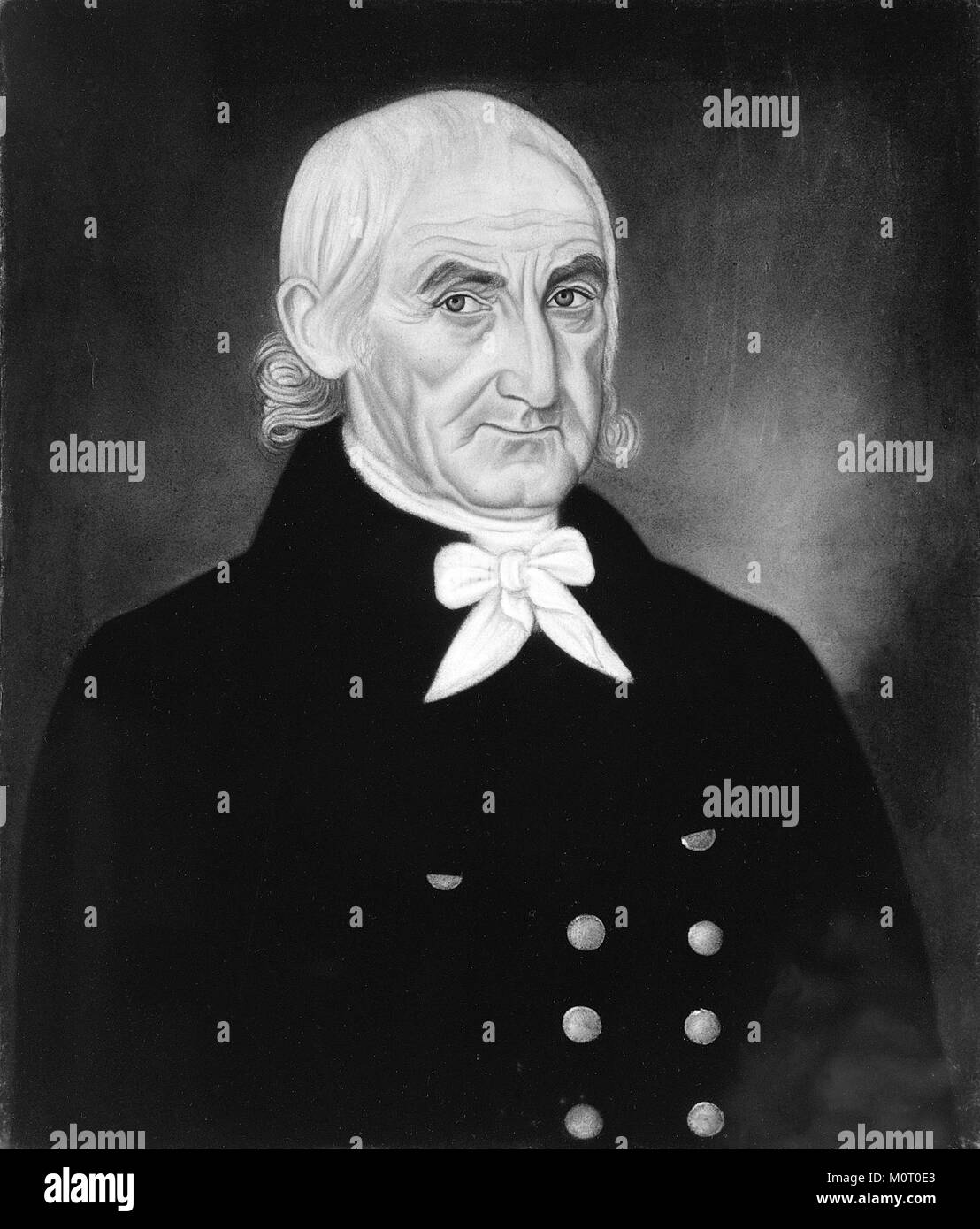 Portrait du capitaine Abraham Vorhees, figure américaine du XVIIIe siècle. L'œuvre, qui fait partie de la collection du Metropolitan Museum of Art, représente le capitaine dans un cadre formel, reflétant le style du portrait de l'époque coloniale. Banque D'Images