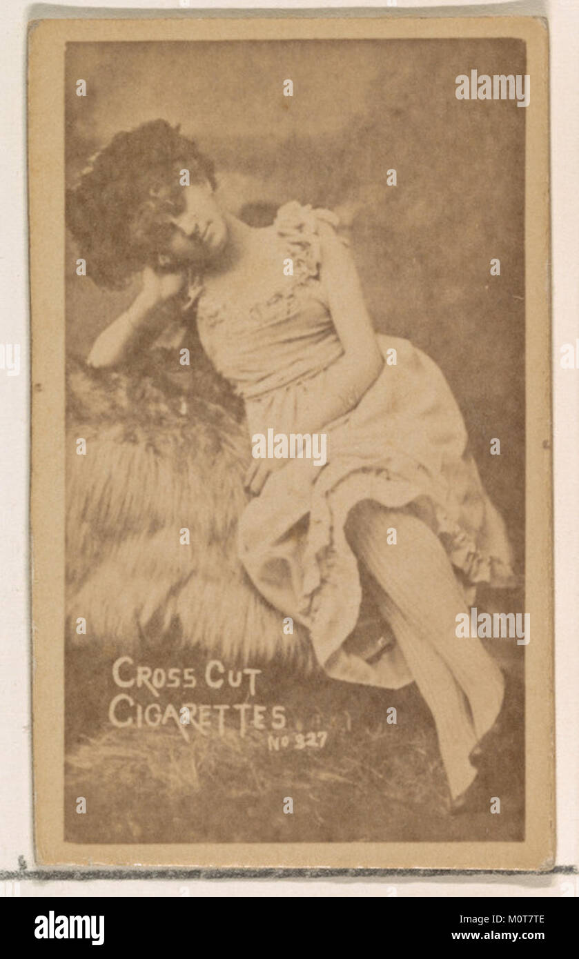 327, de la carte d'acteurs et actrices (série N145-1) émis par le duc Sons & Co. pour promouvoir les cigarettes Coupe RENCONTRÉ DP866131 Banque D'Images