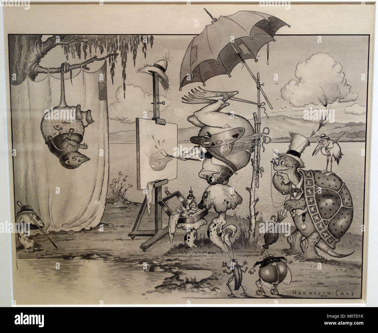 Dessin animé pour la série de Burgess par Harrison Cady, vue 2, 1916, publiée dans le magazine Life, le 6 septembre, 1917, encre sur papier et laver - New Britain Museum of American Art - DSC09101 Banque D'Images