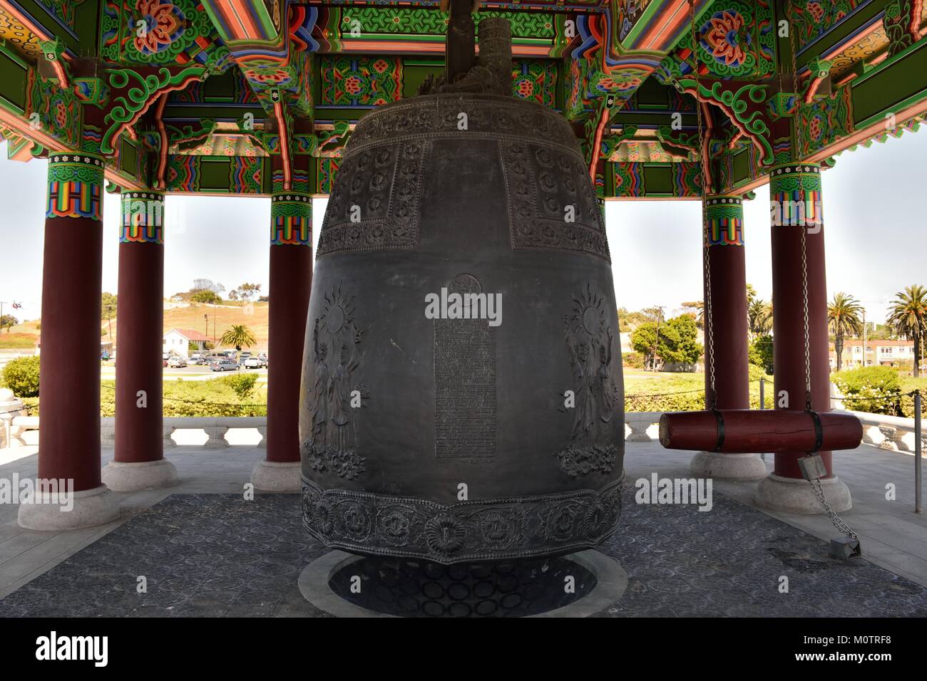La Korean Friendship bell situé à san pedro en Californie Banque D'Images