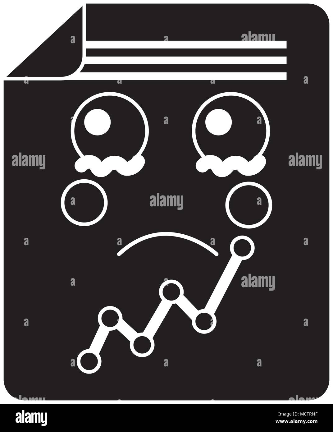 Carte graphique image icône kawaii Illustration de Vecteur