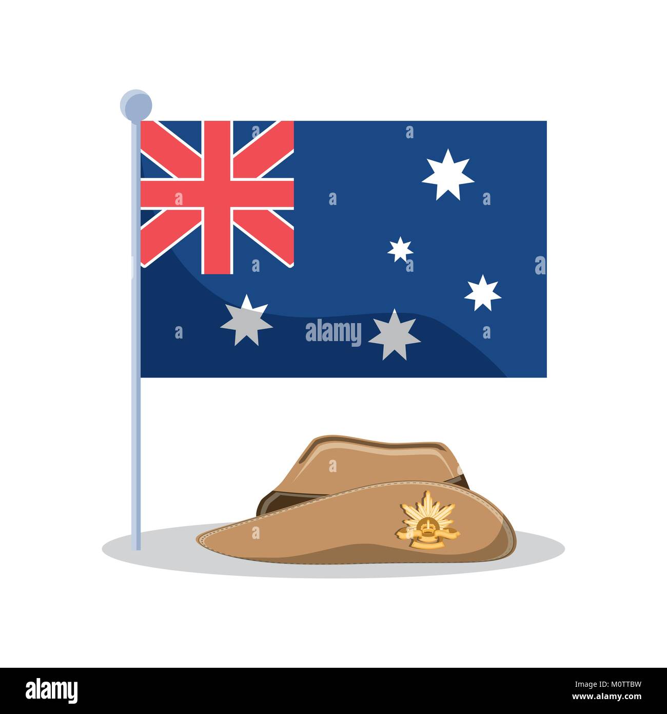 La conception de l'ANZAC day Illustration de Vecteur
