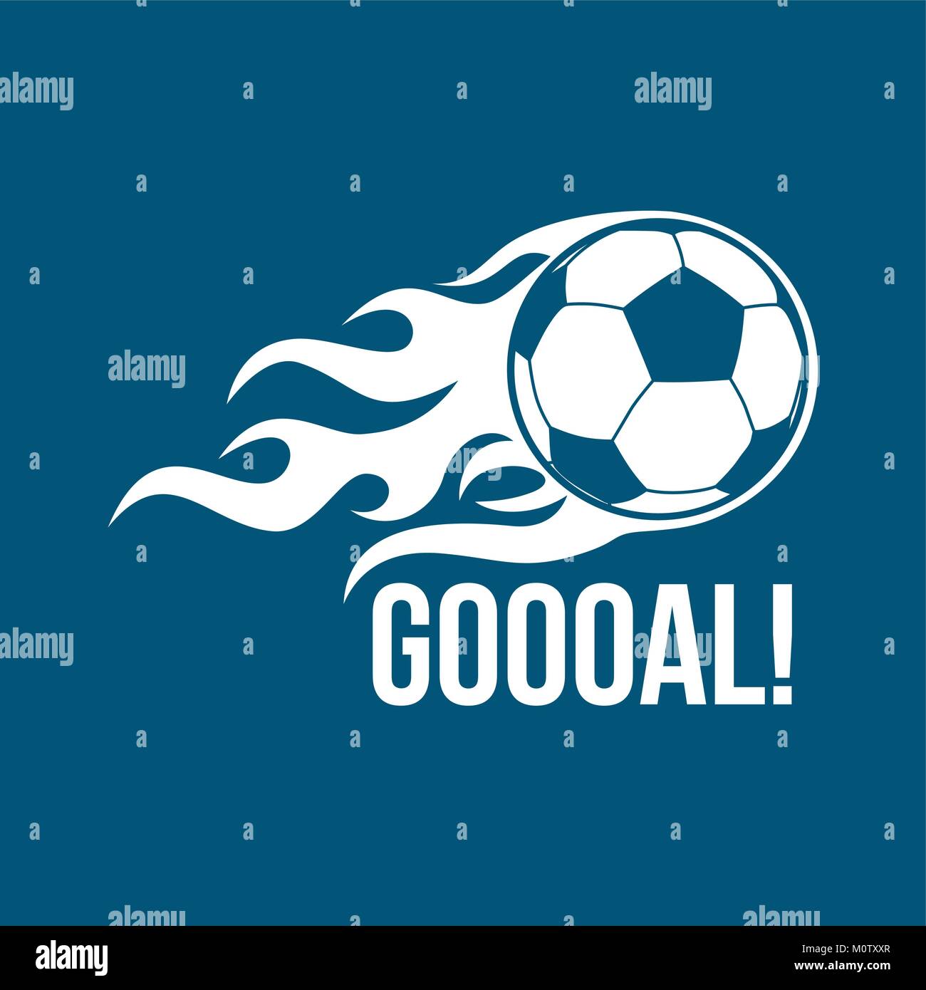 L'icône d'un ballon de football. Logo de football. Vector illustration Illustration de Vecteur