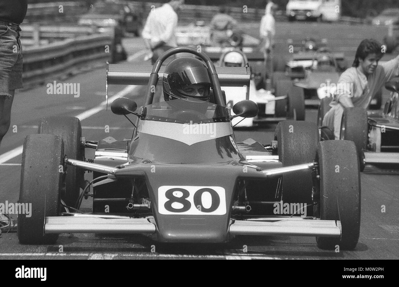 American F1 race car designer Steve Nichols racing pour le plaisir Banque D'Images