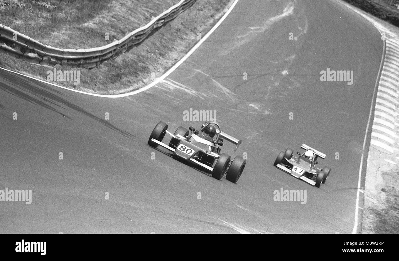 American F1 race car designer Steve Nichols racing pour le plaisir Banque D'Images