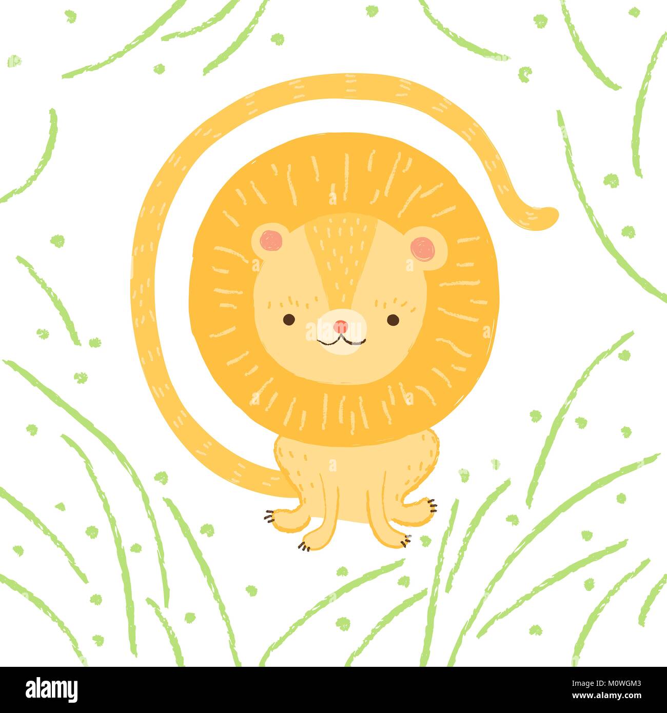 Illustration Lion Illustration de Vecteur