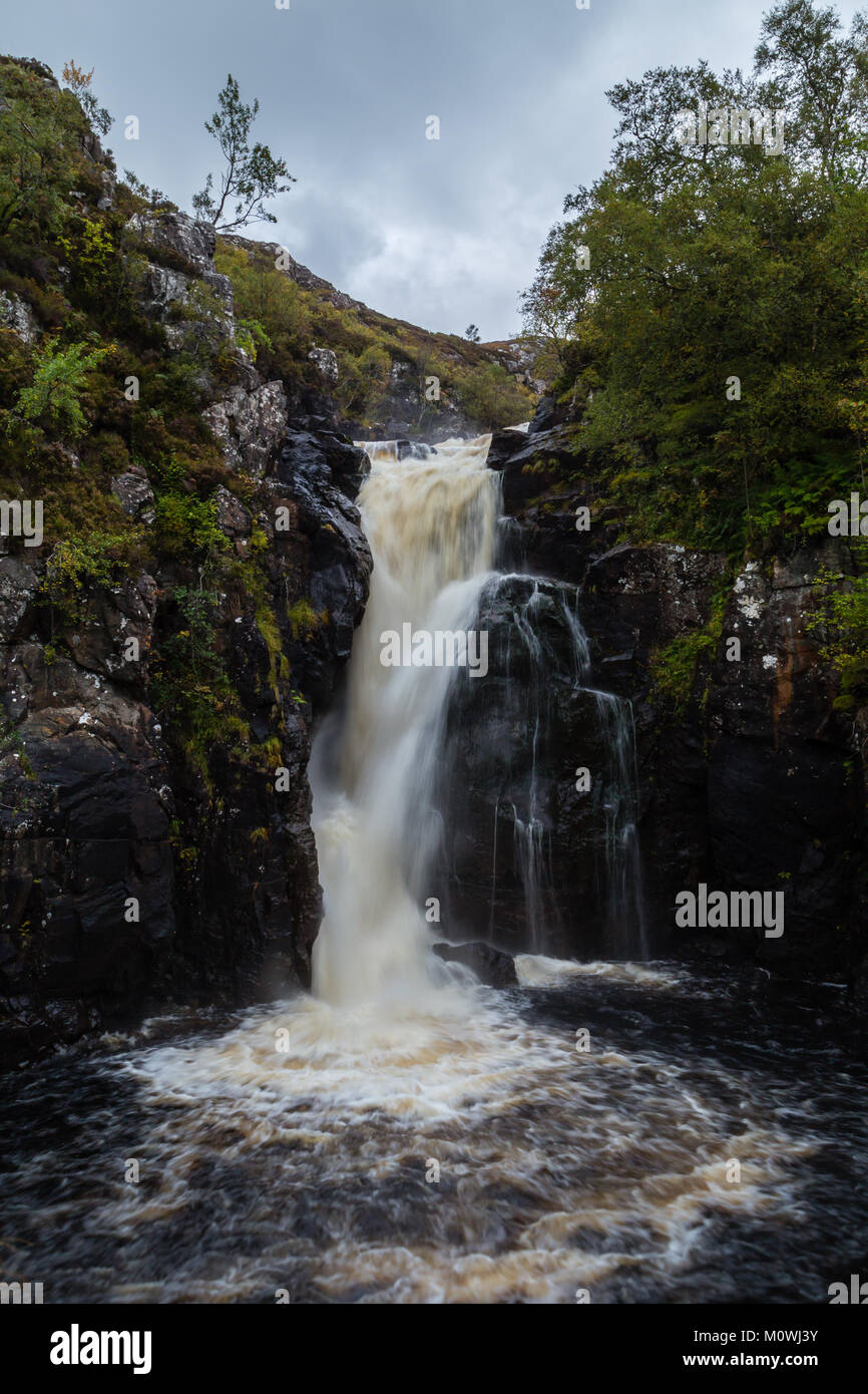 Des chutes Cascade Kirkaig Banque D'Images