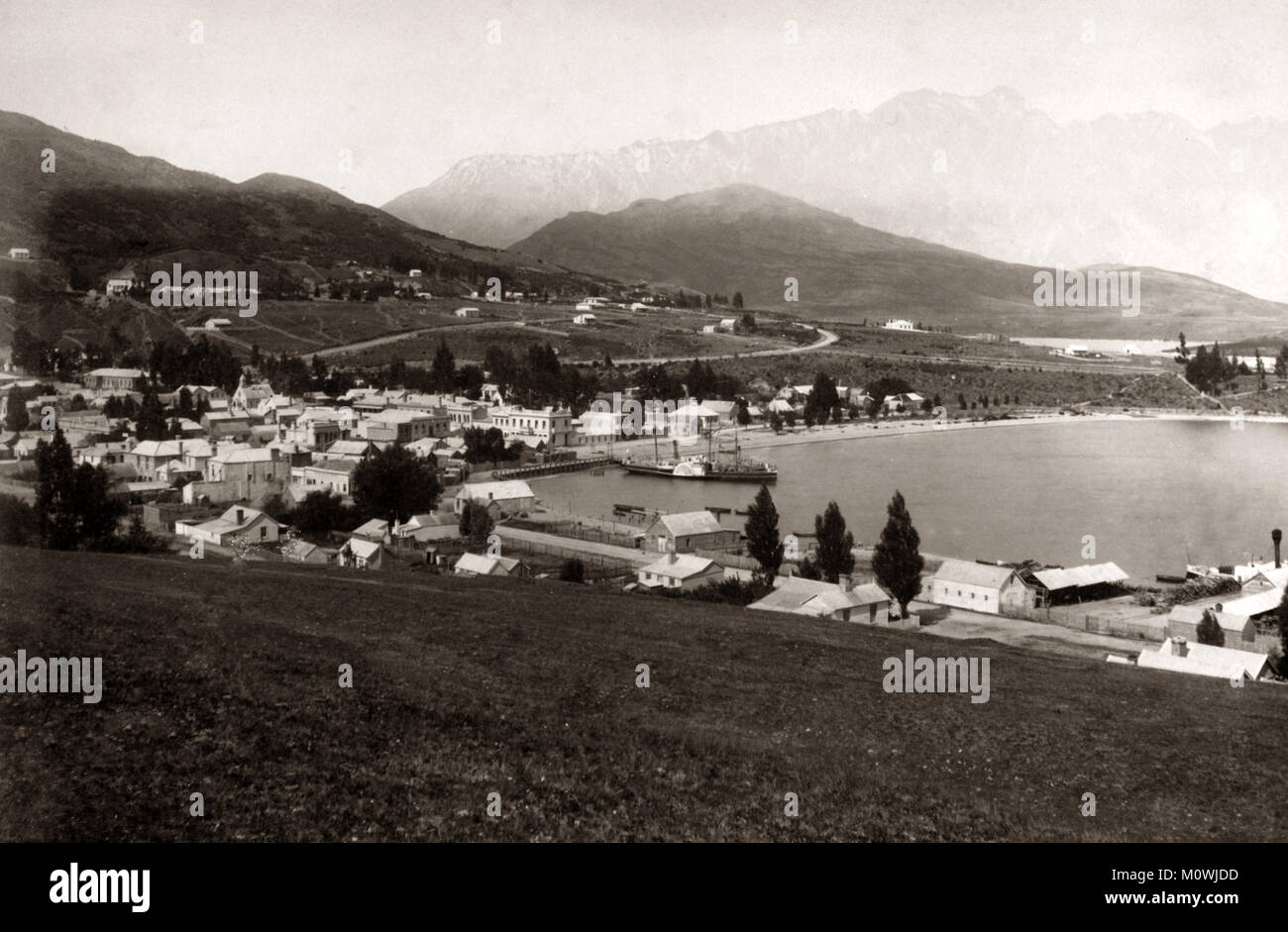 C.1890 - Nouvelle Zélande Queenstown Wakatipu Banque D'Images
