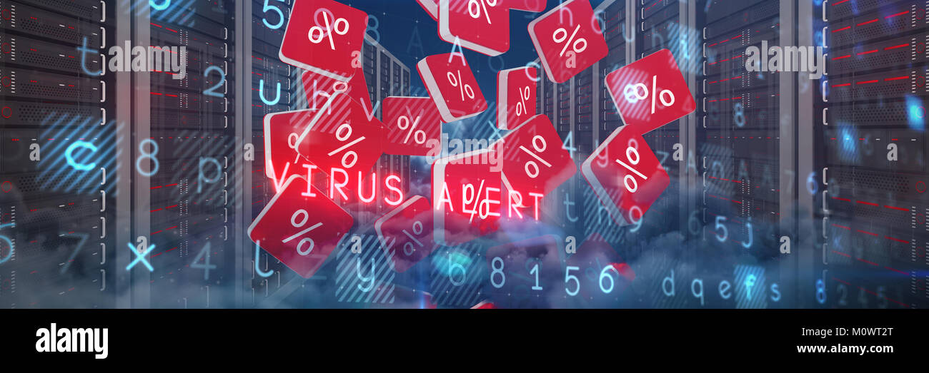 Image composite de l'arrière-plan de virus Banque D'Images