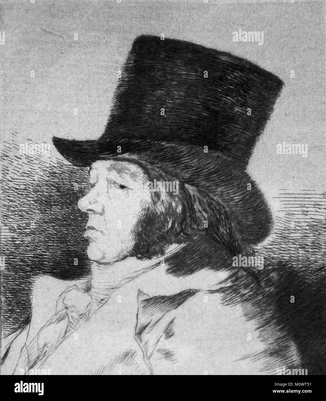 Par Francisco de Goya 1746-1828 Banque D'Images
