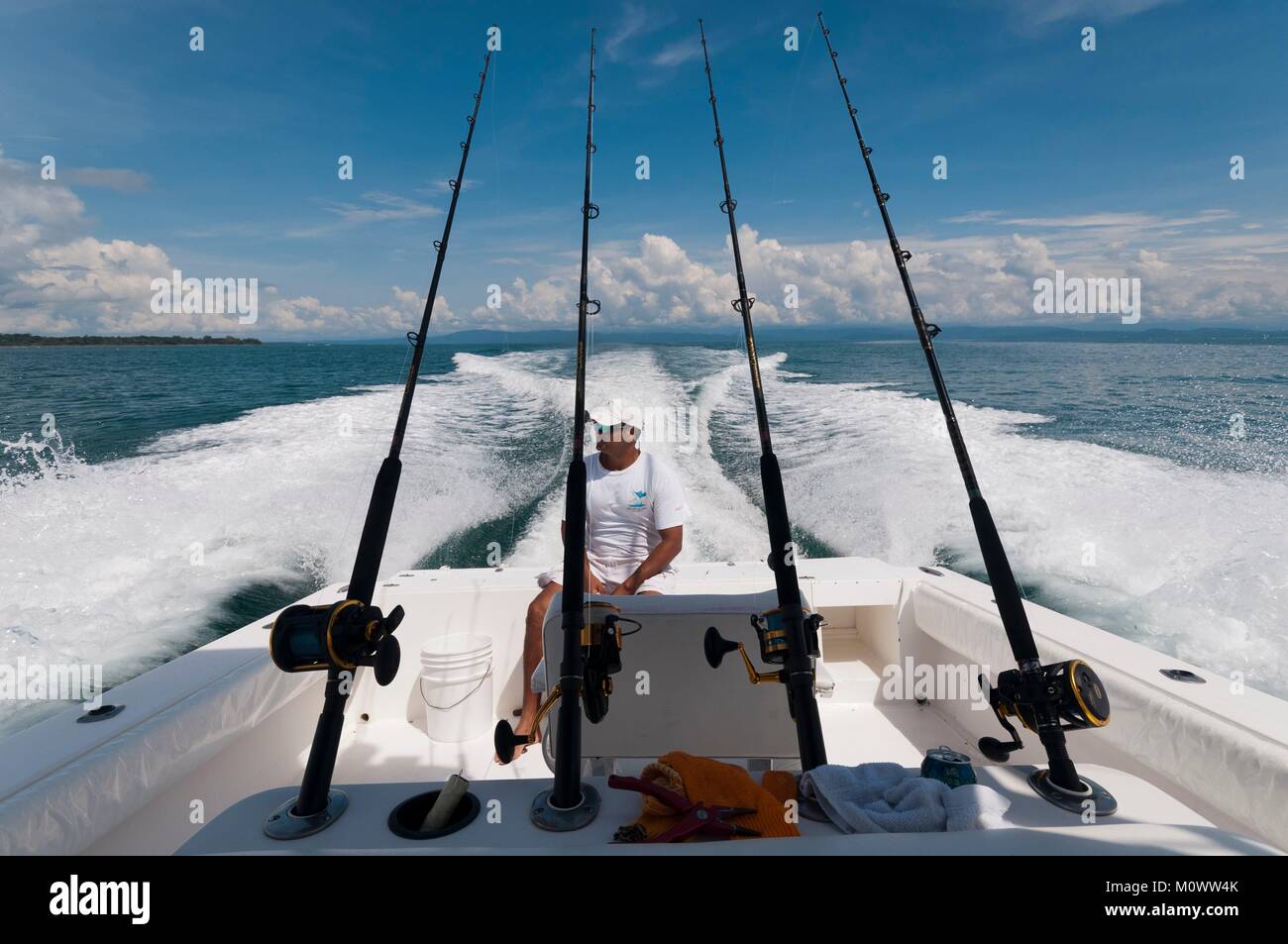 Costa Rica,province de Puntarenas, Osa Peninsula,Puerto Jimenez,Golfo Duce,pêche en mer Banque D'Images