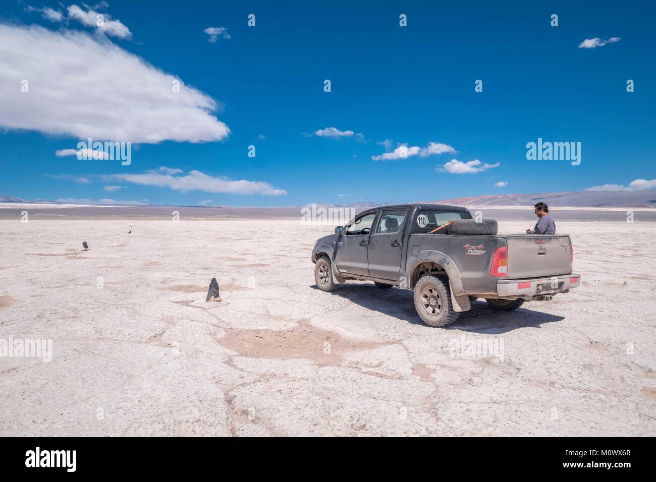 La province de Catamarca, Argentine Puna,desert,EL Penon,Carachi Pampa laguna Banque D'Images