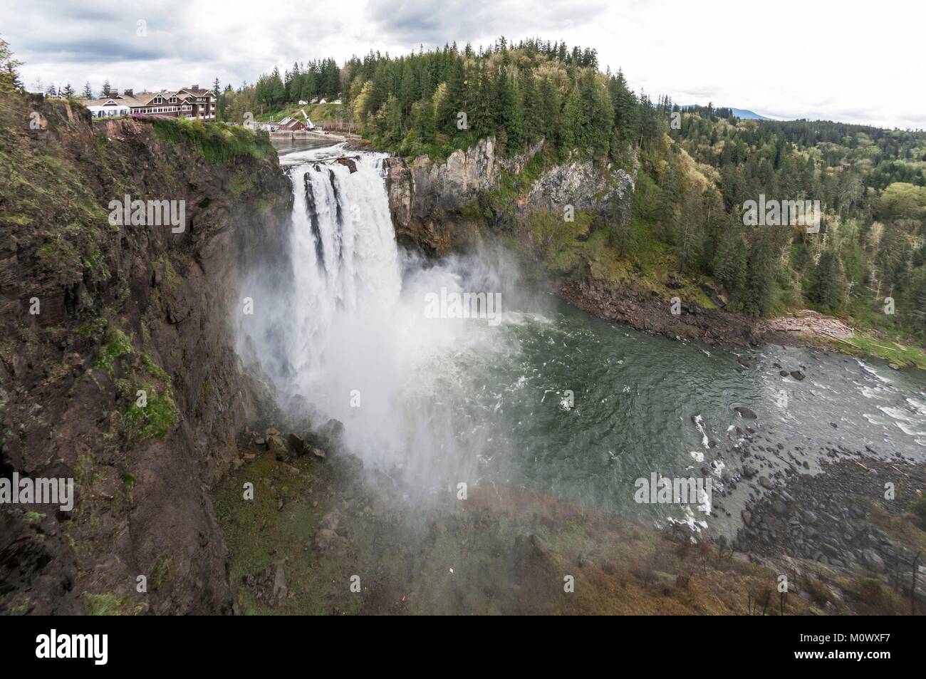 United States, Washington state,Boucle,Cascade cascades Snoqualmie Banque D'Images