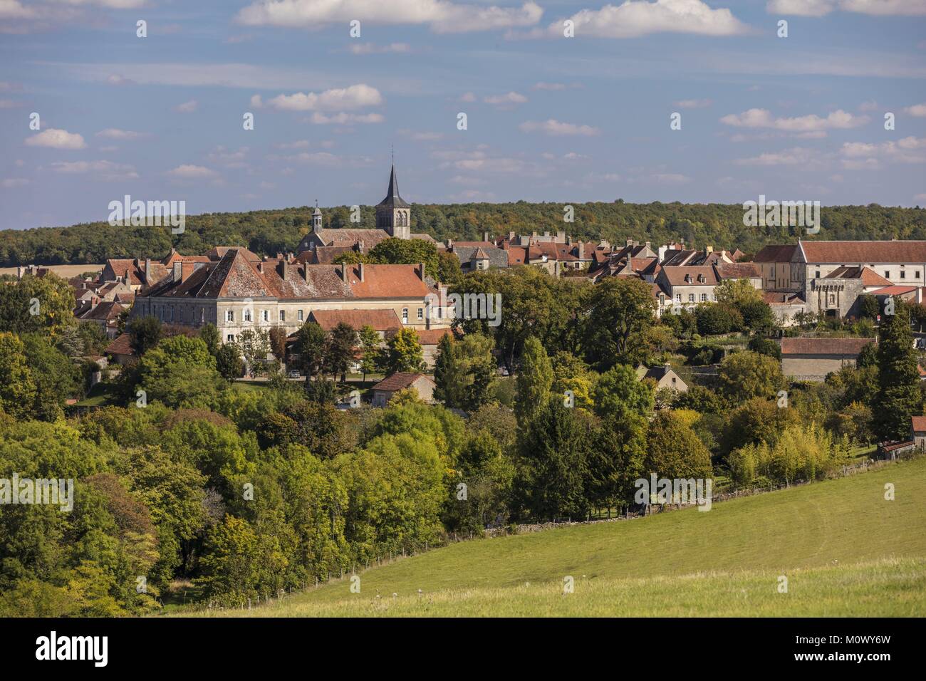 France,Cote d'Or,Flavigny sur Ozerain,étiqueté Les Plus Beaux Villages de France (Les Plus Beaux Villages de France) Banque D'Images