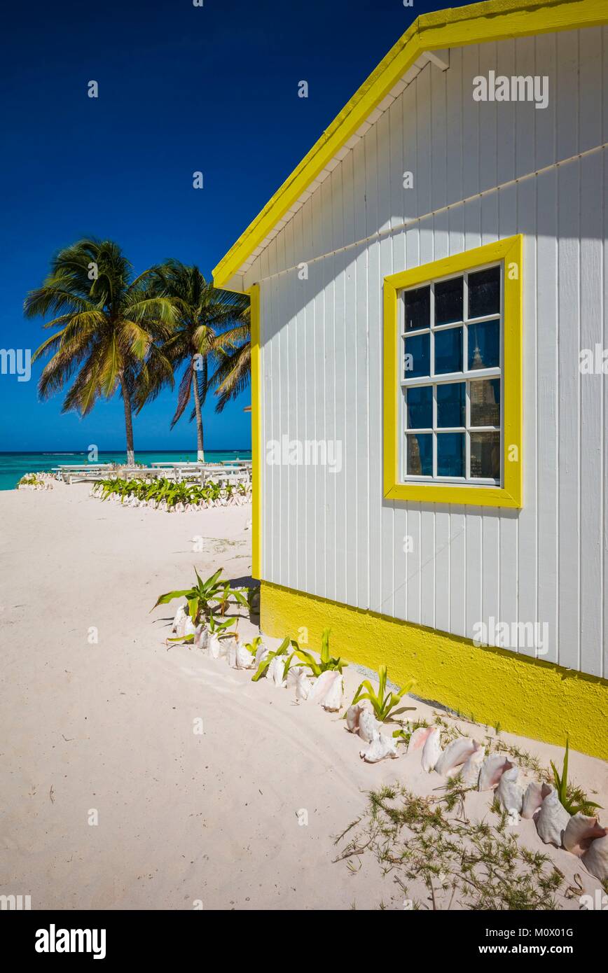 Îles Vierges britanniques,Anegada,Cow Wreck Bay Beach,building Banque D'Images